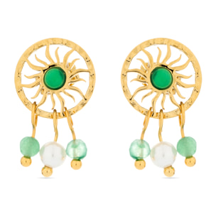 Pendientes Lux by Lux acabadoss oro 18k