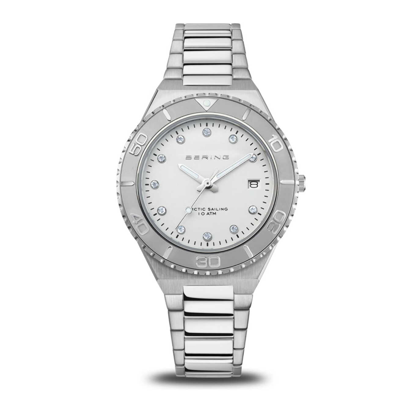 Reloj Bering 18936-704 Mujer Analogico Cuarzo con Correa de Acero inoxidable