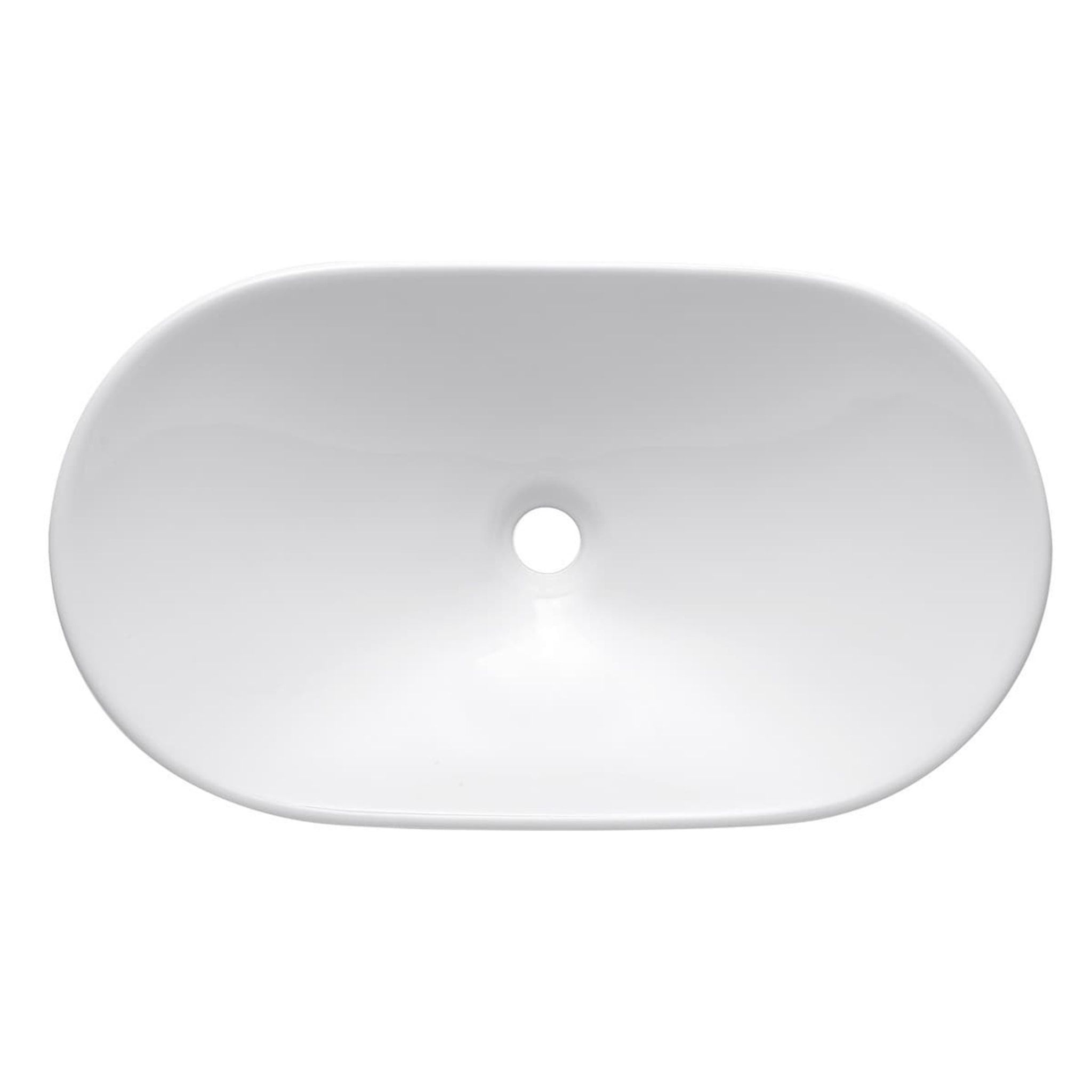 Infinitio Vasque à poser 61,5 x 36 x 15,5 cm, sans trop-plein, Blanc mat (SATINF61536M)