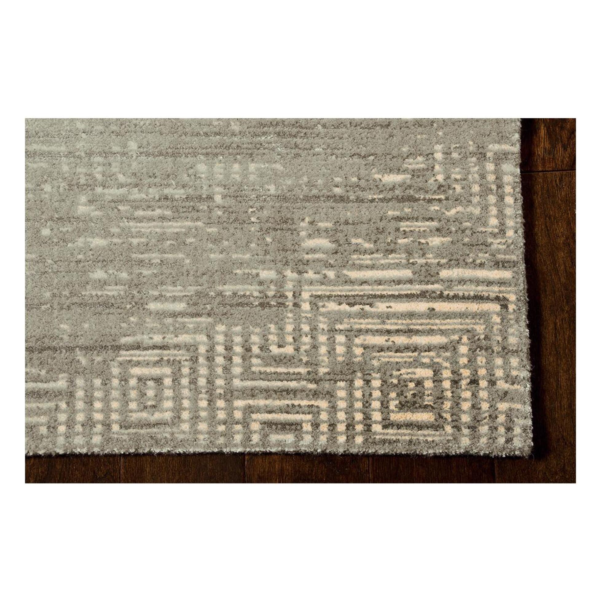 Tapis salon et chambre tissé en viscose motif géométrique DIRE