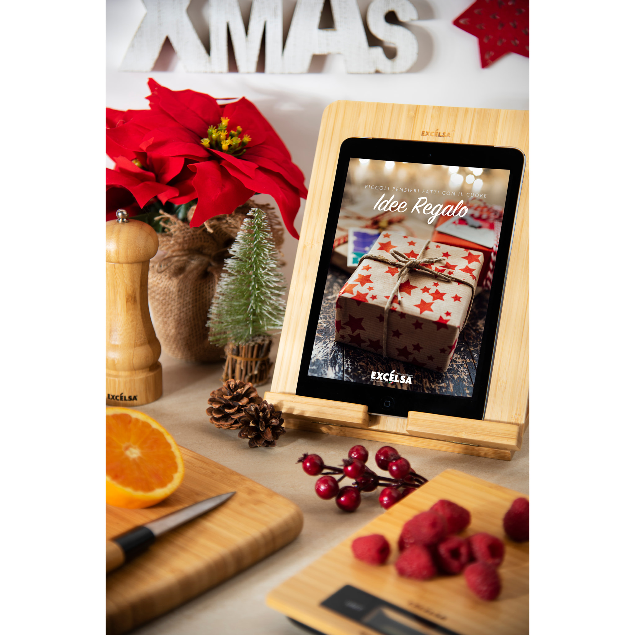 Tagliere 40X30X2 cm Excelsa- Eco Living, Bambù Legno Naturale