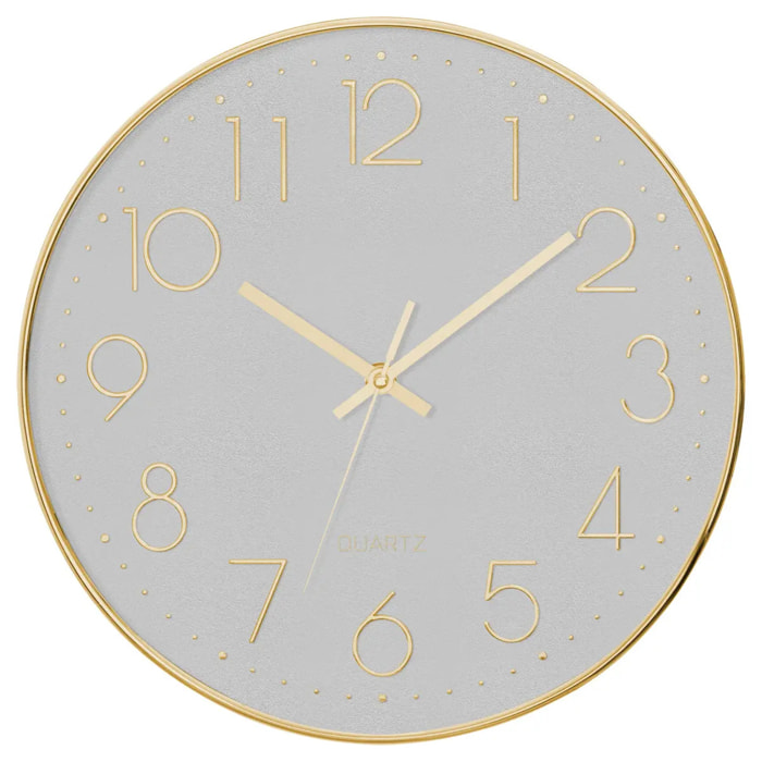 Horloge 3D "Laure" gold D30cm