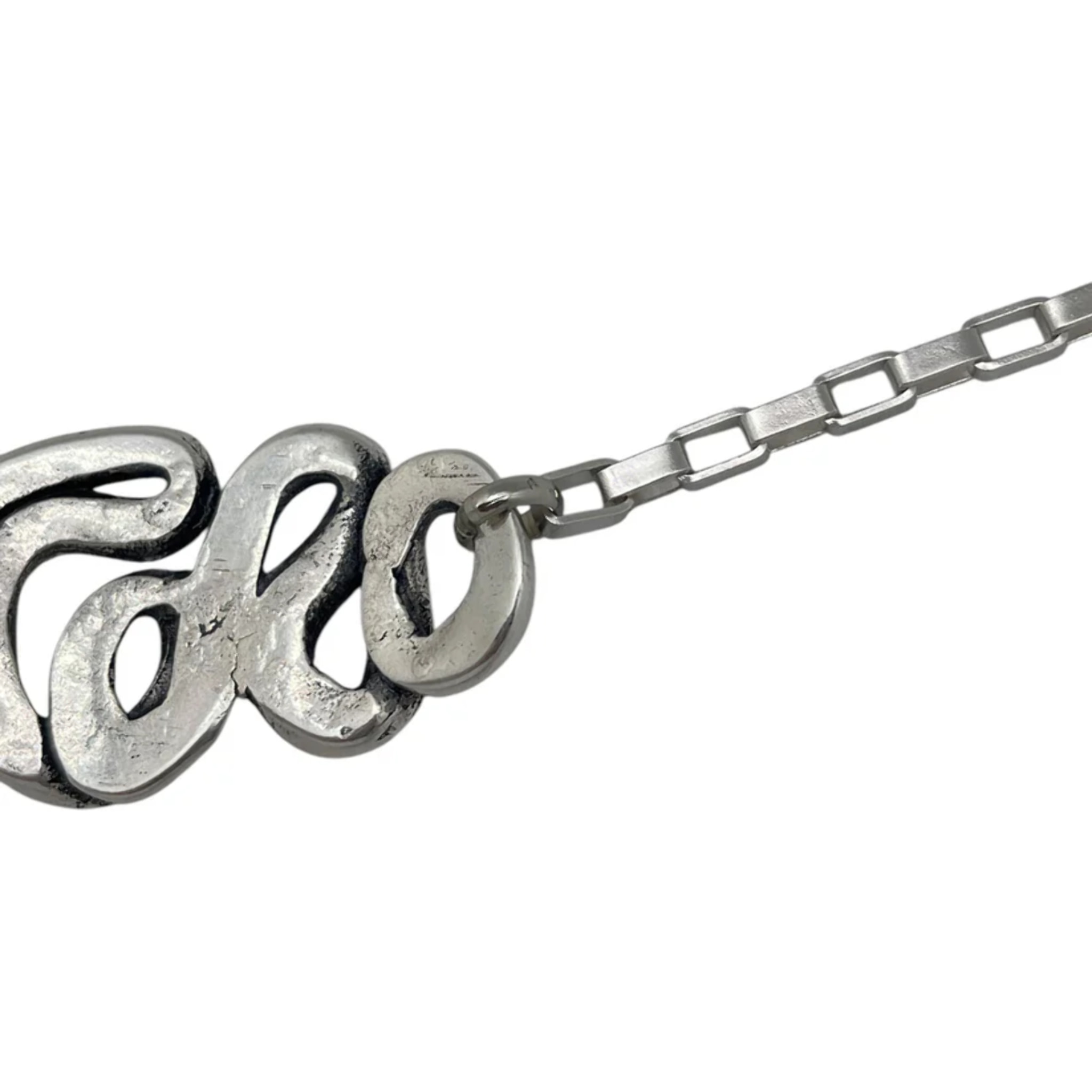 Pulsera Enredo en plata 10µ y cadena