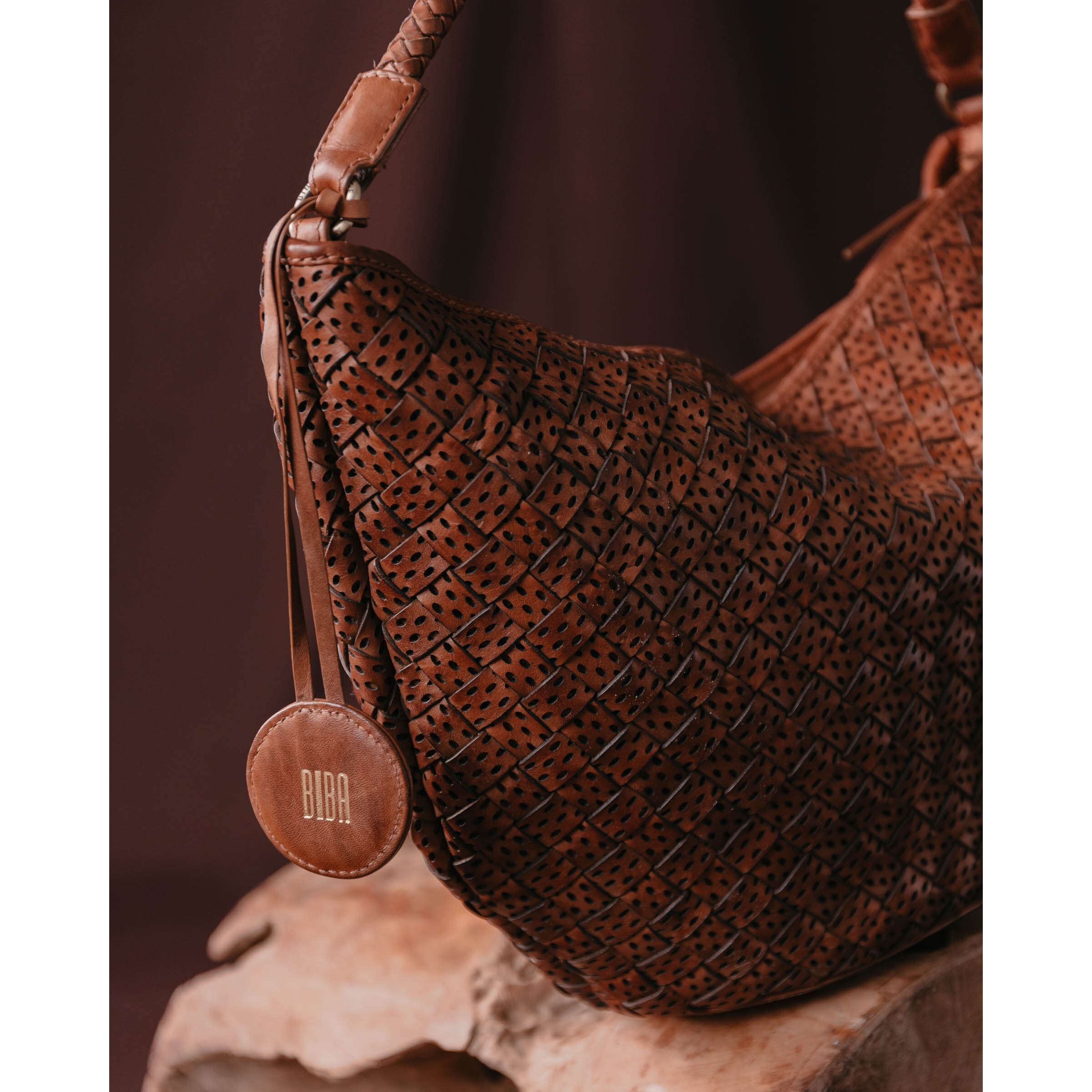 Bolso de hombro BIBA Monowi de piel