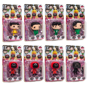 Figuras Squid Pop 10cm. 8 modelos surtidos en blister individual.