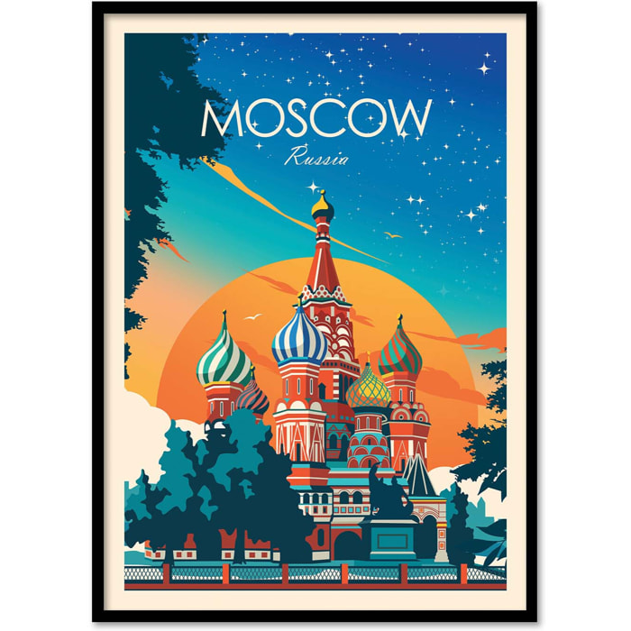 Affiche - Moscow Russia - Studio Inception