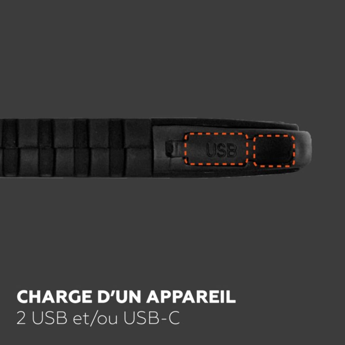 Batterie nomade MOBILITY LAB Solaire 5000 mAh noir