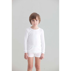 Camiseta Niño M/L Canale 1X1 Blanco Talla 10