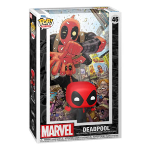 Marvel Pop! Comic Cover Vinile Figura Deadpool (2025) -1 Deadpool In Black Suit 9 Cm Funko