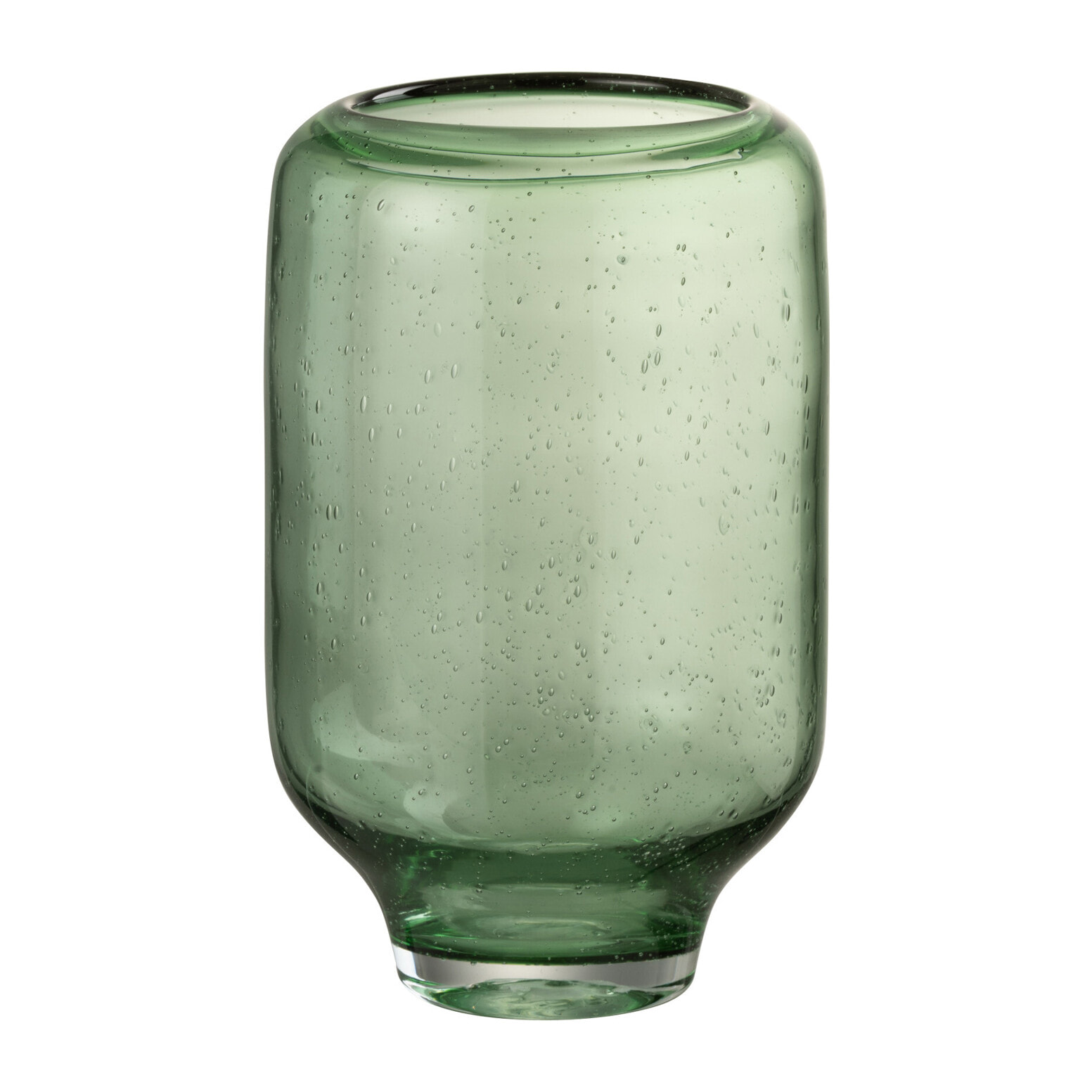 J-Line vase Nora Rond Sur Pied - verre - vert clair - small - Ø 18 cm