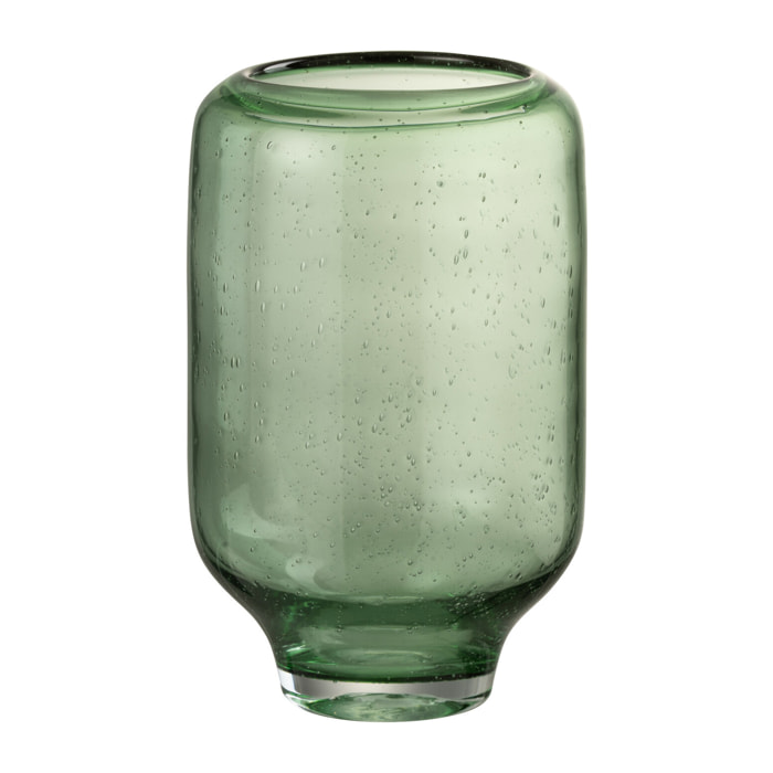 J-Line vase Nora Rond Sur Pied - verre - vert clair - small - Ø 18 cm
