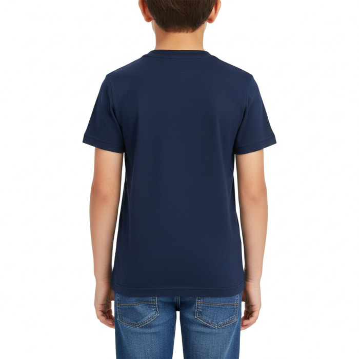 T-shirt jersey con ricamo logo flags Polo Club St Martin Blu