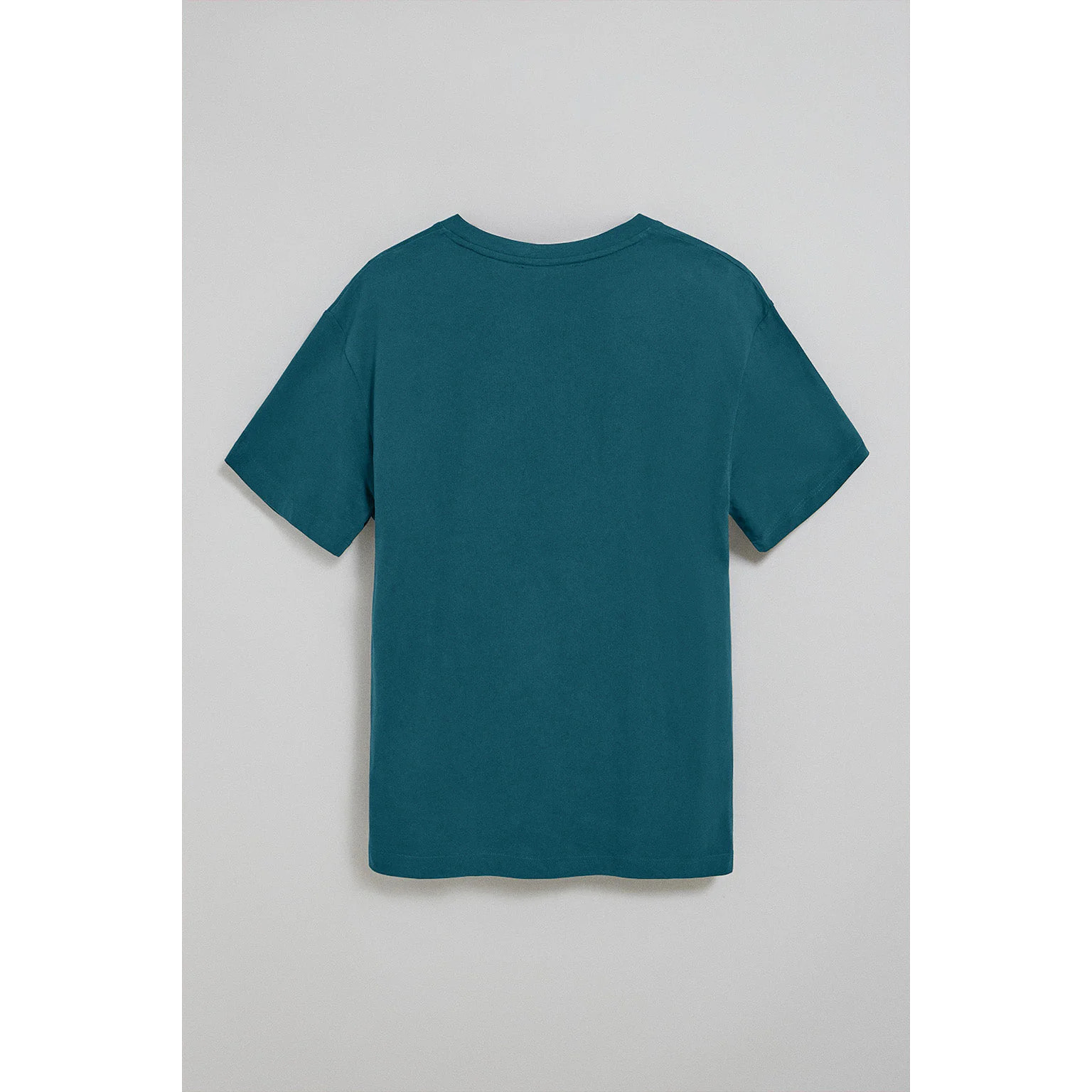 Camiseta azul de manga corta y cuello redondo con logotipo Polo Club