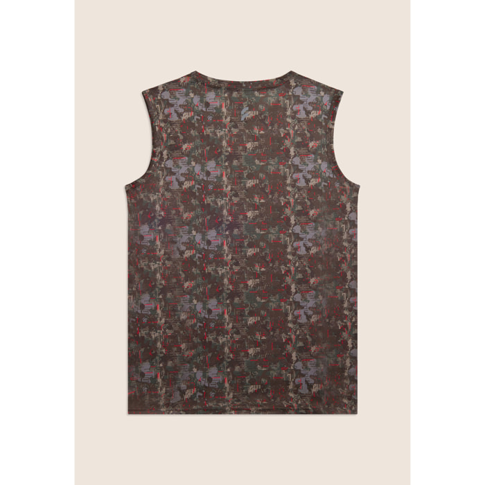 Canotta uomo tecnica con grafica logo