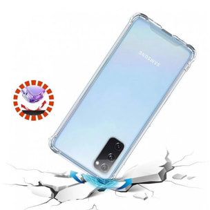 Coque Samsung Galaxy S20 FE Anti-chocs bords renforcés en silicone transparente