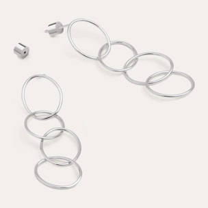 Pendientes Circles & Circles Acero