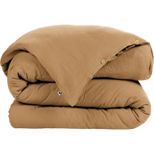 Housse De Couette 100% gaze De Coton Camel