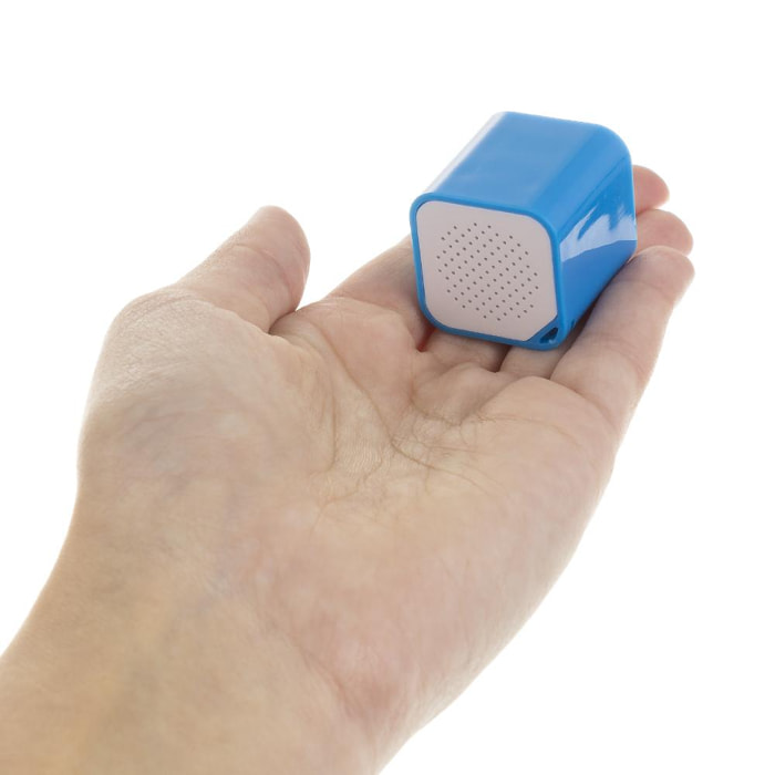 Mini altoparlante bluetooth cubico con vivavoce