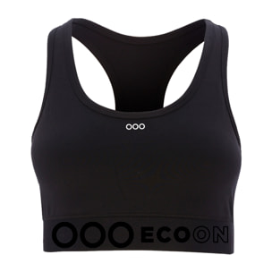 Sujetador deportivo donna ECOON La Bressolaise - Nero