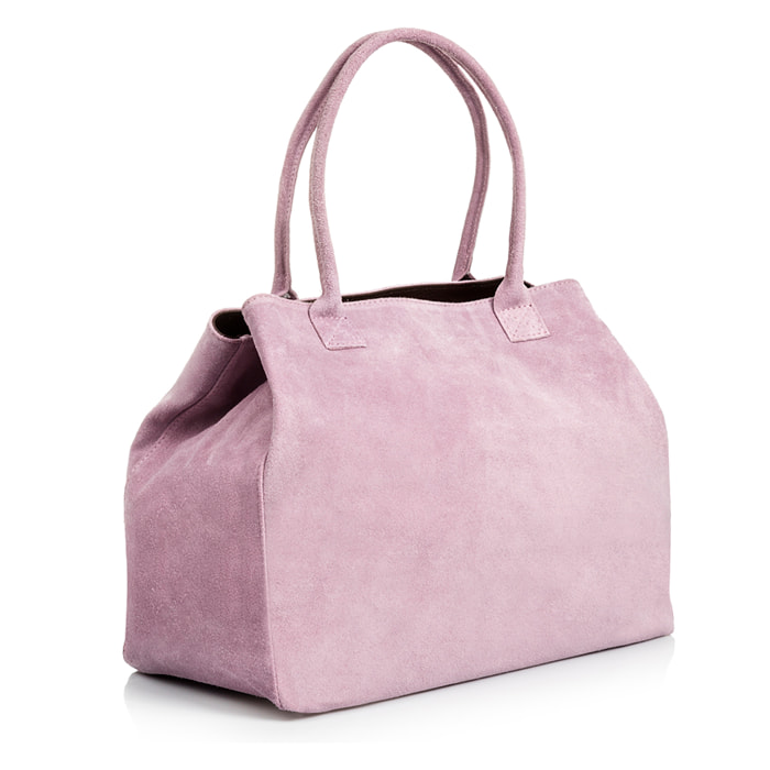 Annagrazia Borsa Shopper Donna.Pelle autentica Camoscio