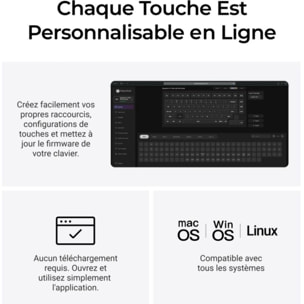 Clavier gamer sans fil KEYCHRON V6 Ultra 8K Swappable RGB Backlight