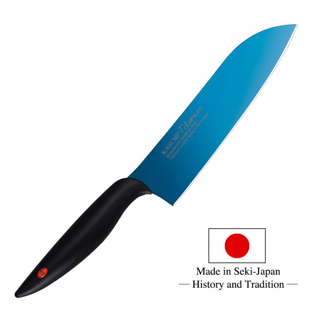 Couteau japonais Santoku 18 cm Kasumi Titanium