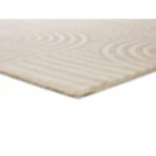 ZEN Alfombra de estilo escandinavo con relieve en color blanco, varias medidas disponibles.