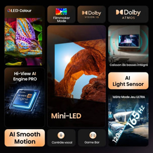TV Mini LED HISENSE 100U7Q 2025