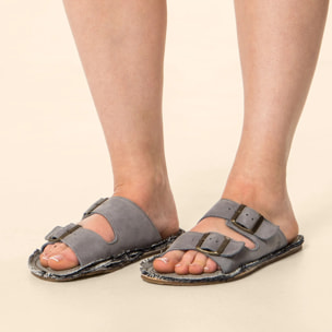 Sandalias N598 NOBUCK LAVADO DENIM/ RECYCLUS UNISEX color Denim