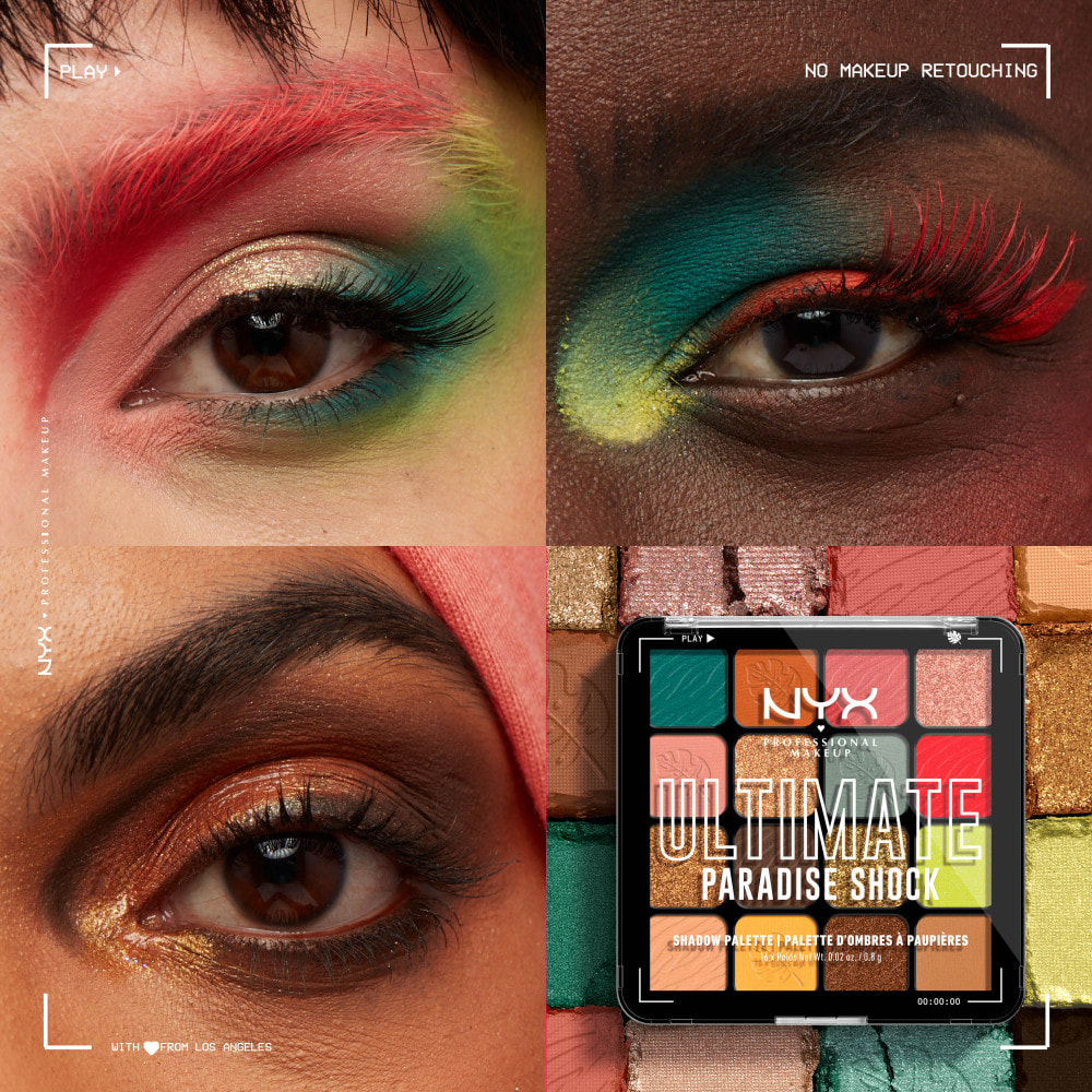 NYX Professional Makeup ULTIMATE SHADOW PALETTE Palette fards à paupières Paradise Shock