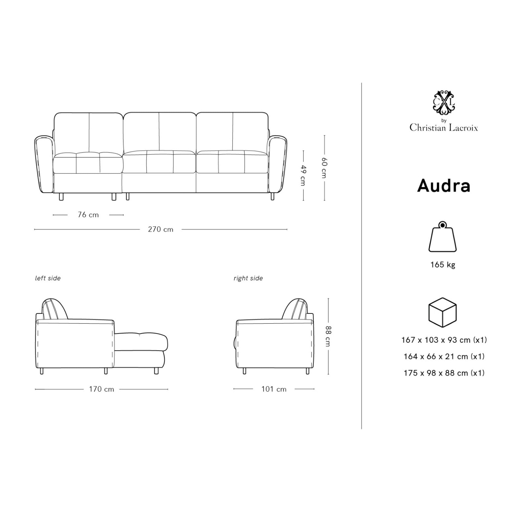 Canapé d'angle gauche convertible avec coffre de rangement "Audra" 4 places en velours rose