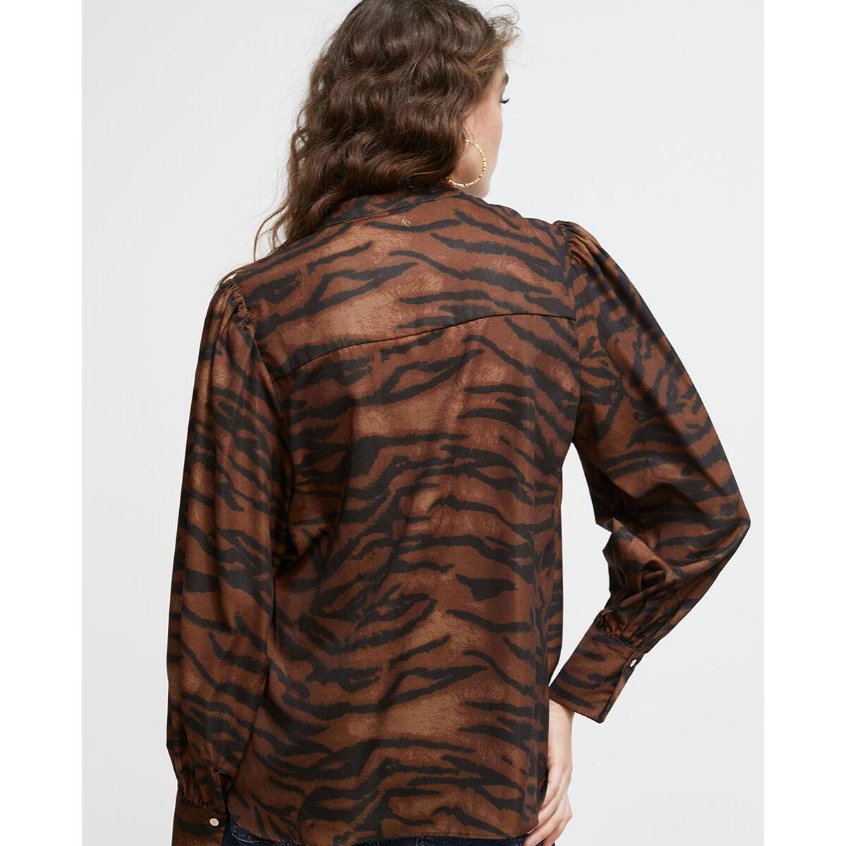 Camicia con stampa zebrata