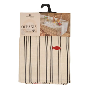 Nappe Oceania 150x250cm beige en coton