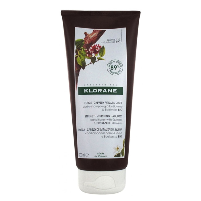 Quinine Bio - Baume Après-Shampooing - Cheveux Fatigués & Chute - 200 ml