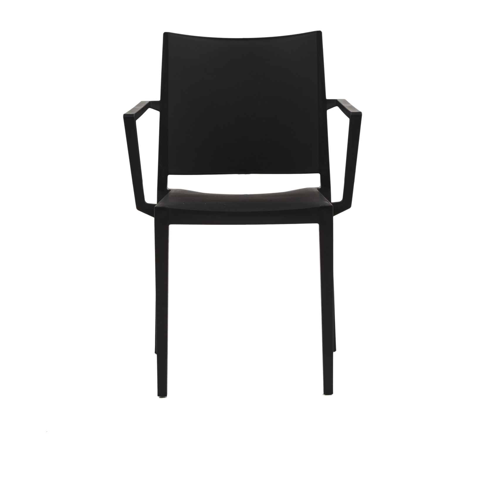 Set 2 sedie impilabili in polipropilene colore nero
