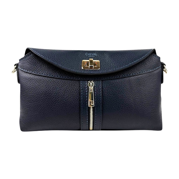 Pochette Cheval Firenze Silvia Blu Scuro