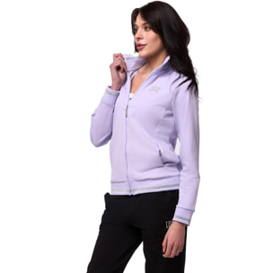 Tuta da donna con felpa con colletto e zip e joggers non felpata Leone Bright