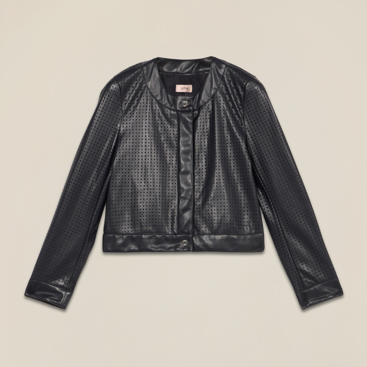 Oltre - Giubbotto corto traforato - Blu