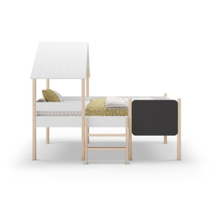 Cama cabaña Mokibed Blanco - Oak Soft