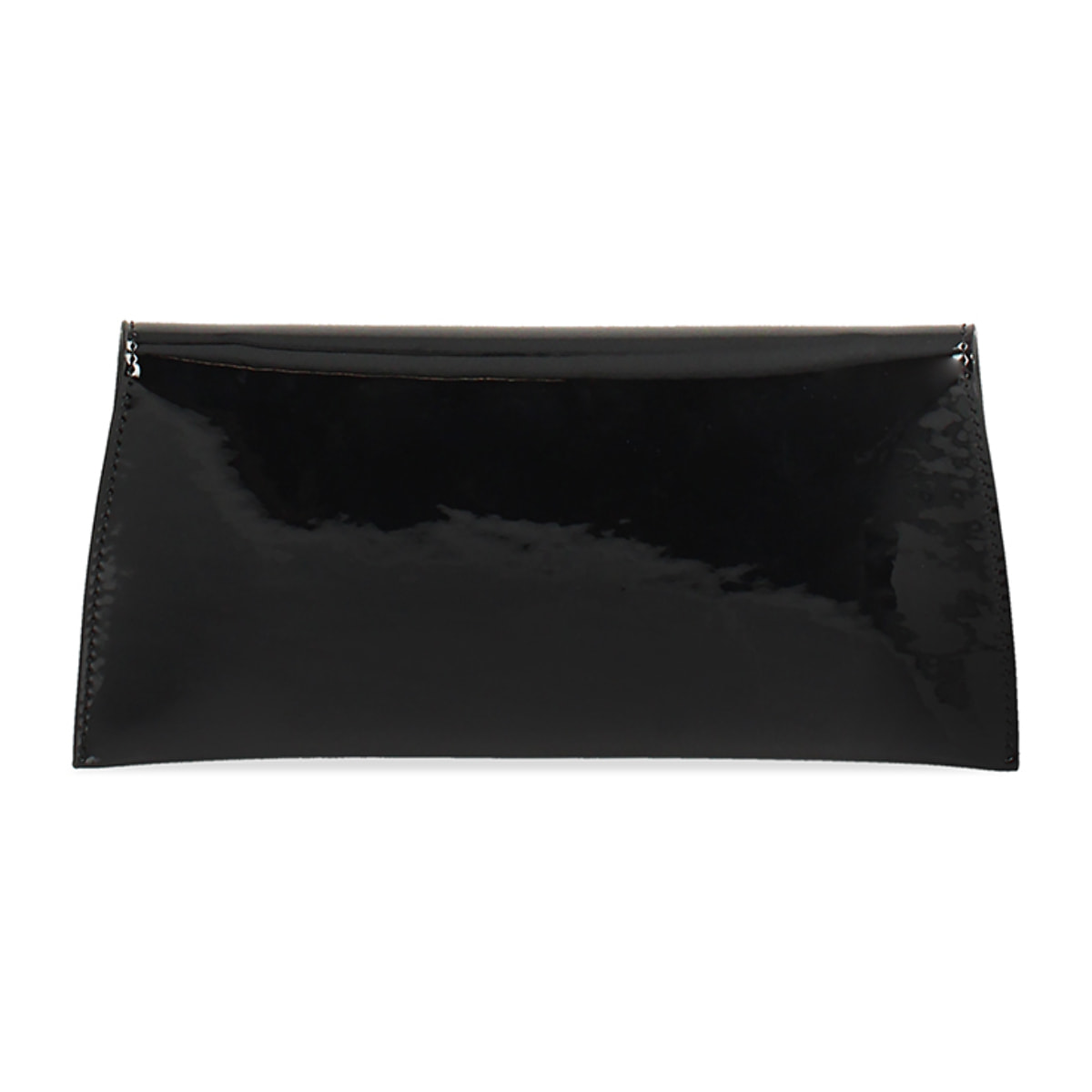 Pochette donna nera in vernice