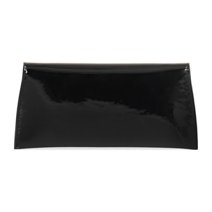 Pochette donna nera in vernice
