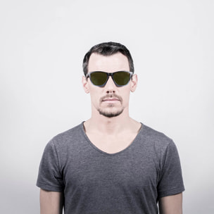 Gafas de sol OCEAN SEA - Negro transparente con revo amarillo