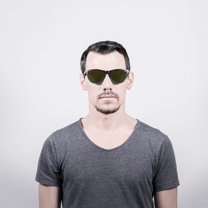 Gafas de sol OCEAN SEA - Negro transparente con revo amarillo