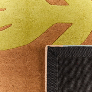 PANTONE - Tapis en laine fait main RAYON TENDRE à motif aztèque