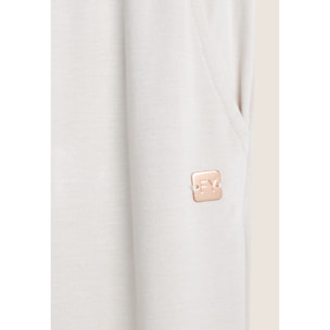 Pantalone jogger donna comfort con vita alta e maxi polsini