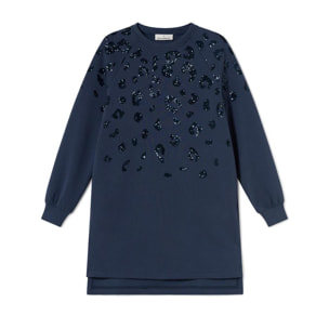 abito circolare con paillettes