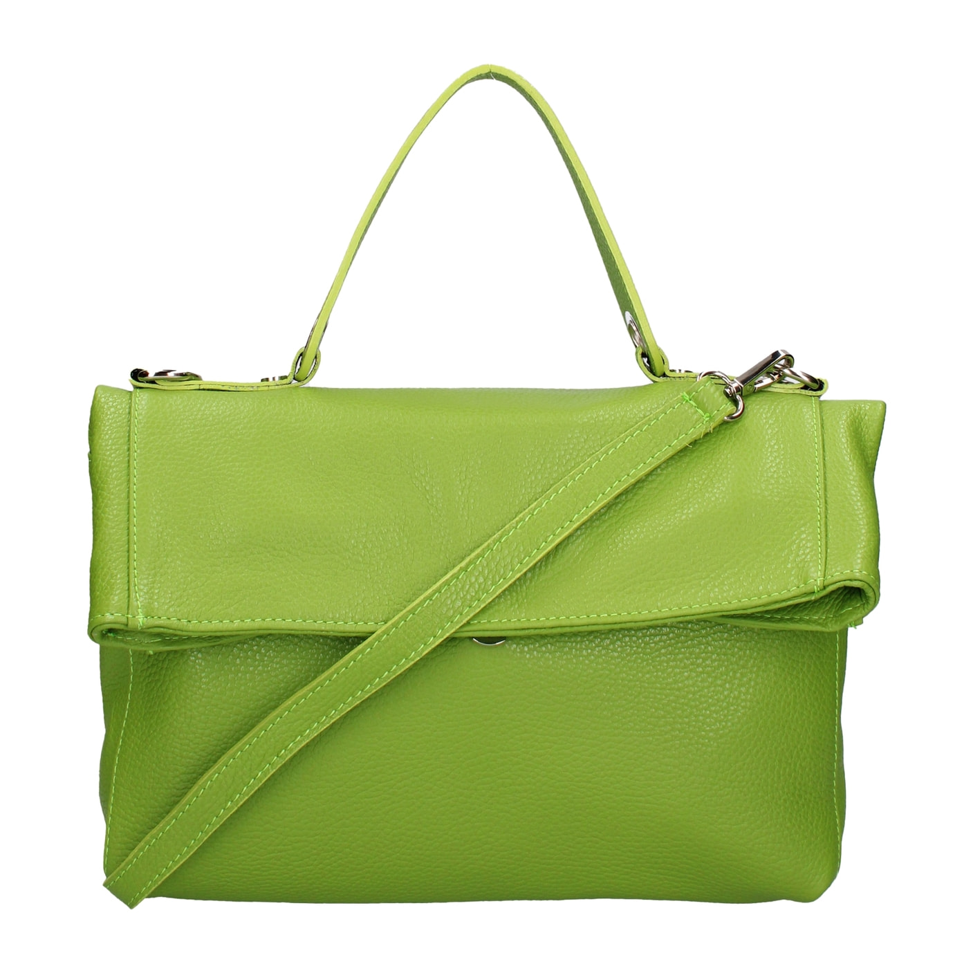 Borsa a spalla convertibile in zaino da donna In Vera pelle Made in Italy 34x21x12 cm