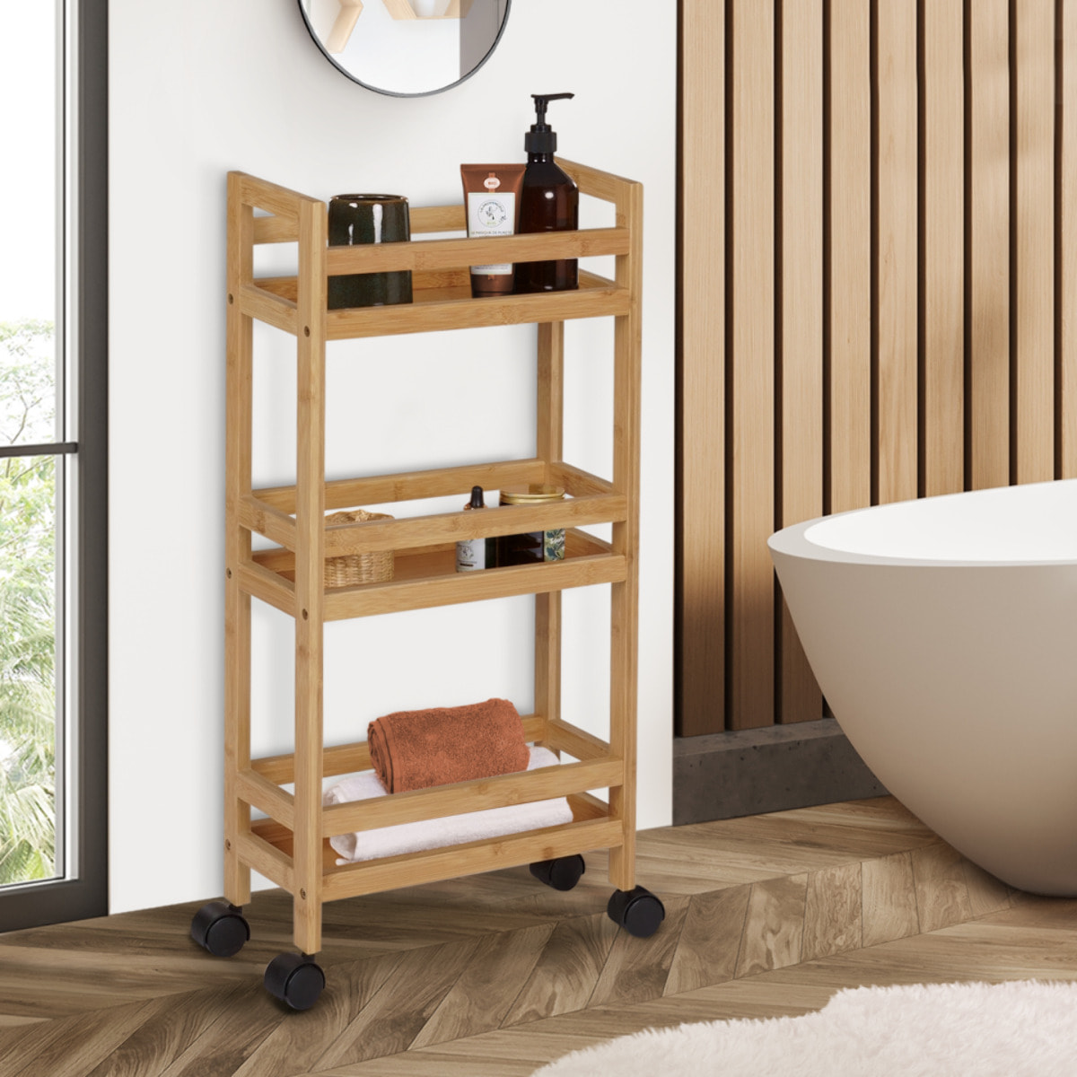 Desserte 3 Niveaux Bambou Maya