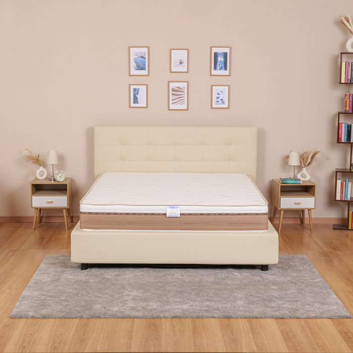 Materasso Memory 4 strati mod. BAMBOO PULSE Matrimoniale mis. 170x190 alto 25cm rivestimento sfoderabile - Sleepy Italy