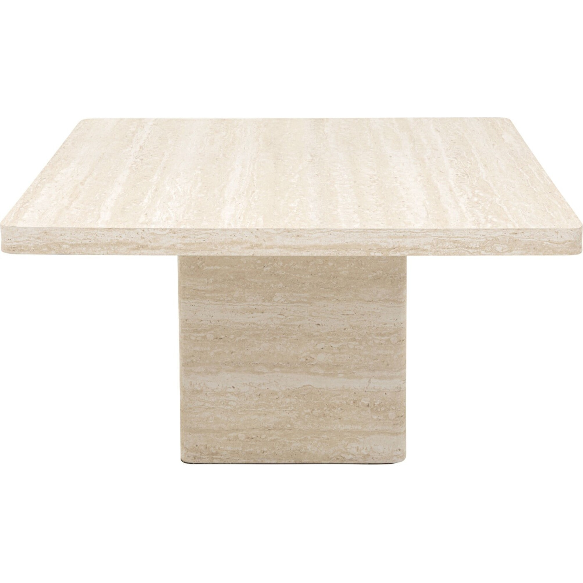 Table basse Travertino 80x80cm Kare Design
